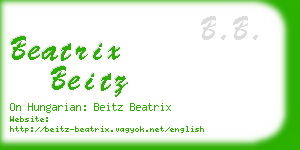 beatrix beitz business card